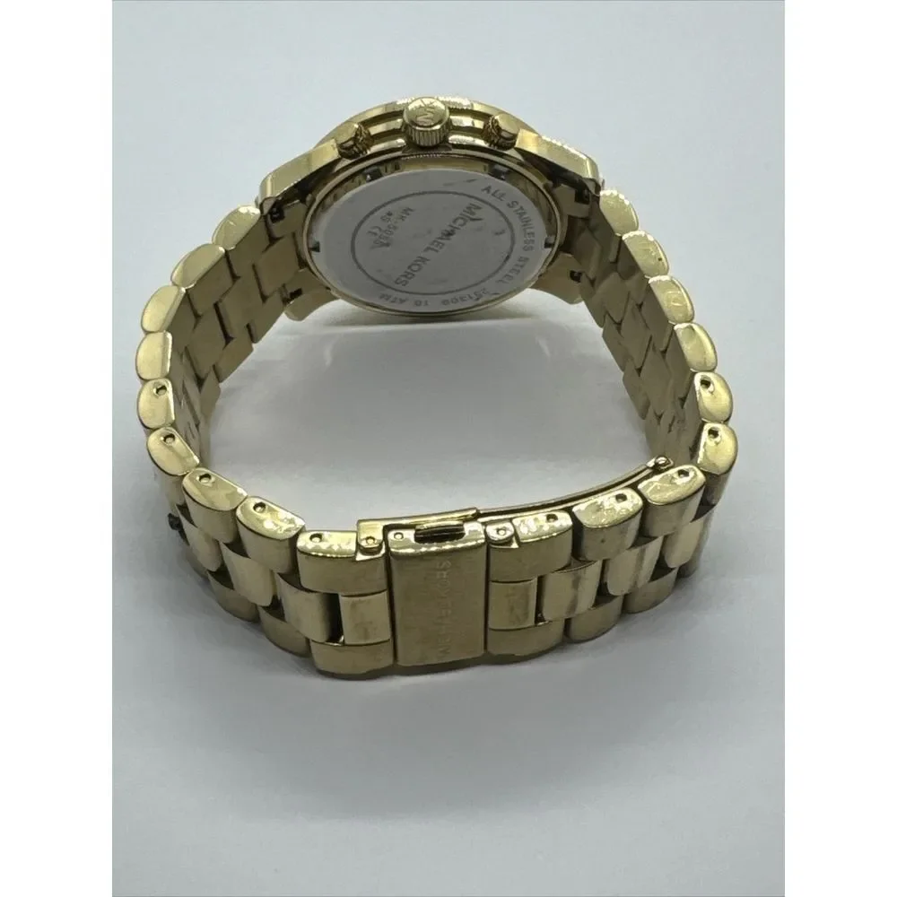 Michael Kors Runway MK5055 Women's Gold Stainless Steel Analog Dial Watch JNA805